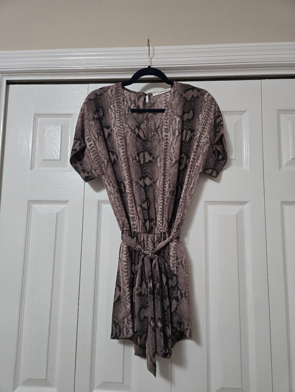 Carmela Snake Print Romper